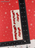 Vintage 1992 Mrs. Grossman's SHINY Merry Christmas Full Sticker Sheet, Unused