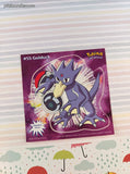 Vintage 1999 Pokemon Priss Prints Game Freak #55 Golduck Jumbo Sticker, New & Unpeeled