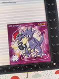 Vintage 1999 Pokemon Priss Prints Game Freak #55 Golduck Jumbo Sticker, New & Unpeeled