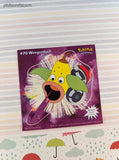 Vintage 1999 Pokemon Priss Prints Game Freak #70 Weepinbell Jumbo Sticker, New & Unpeeled