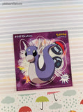 Vintage 1999 Pokemon Priss Prints Game Freak #147 Dratini Jumbo Sticker, New & Unpeeled