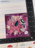 Vintage 1999 Pokemon Priss Prints Game Freak #33 Nidorino Jumbo Sticker, New & Unpeeled