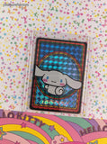 2024 Sanrio Cinnamoroll Waving Trading Prism Shiny Holo Sticker - NM