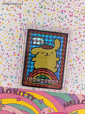 2024 Sanrio Pompompurin Rainbow Trading Prism Shiny Holo Sticker - NM