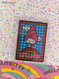2024 Sanrio My Melody Rainbow Trading Prism Shiny Holo Sticker - NM