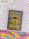 2024 Sanrio Pompompurin Portrait Trading Prism Shiny Holo Sticker - NM