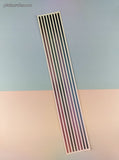 Vintage 1997 Mrs. Grossman's Design Lines Metallic, Multi SHINY Pastel Full Sticker Sheet, Unused