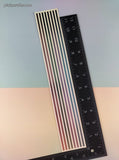 Vintage 1997 Mrs. Grossman's Design Lines Metallic, Multi SHINY Pastel Full Sticker Sheet, Unused