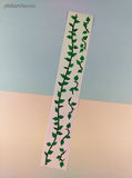 Vintage 1997 Mrs. Grossman's Design Lines Green Ivy Borders Large Full Sticker Sheet, Unused