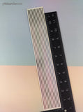 Vintage 1999 Mrs. Grossman's Design Lines Metallic SHINY Multi Slivers Large Full Sticker Sheet, Unused