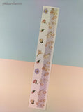 Vintage 1998 Mrs. Grossman's Design Lines Floral Borders Large Full Sticker Sheet, Unused