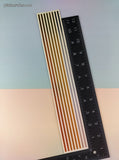 Vintage 1997 Mrs. Grossman's Design Lines Metallic, Gold & Silver SHINY Large Full Sticker Sheet, Unused