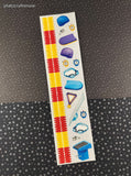 Vintage 2002 Creative Memories Swimming Paddleboarding Borders Large Full Sticker Sheet, Unused
