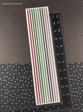 Vintage 2000 Creative Memories Shades of Autumn Stripes Borders Large Full Sticker Sheet, Unused