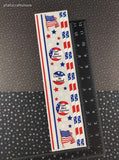 Vintage 2001 Creative Memories Patriotic America Borders Large Full Sticker Sheet, Unused