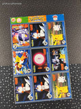 Vintage 1999 Pokemon Burger King PokeTrivia Master Trainer Collector Set #5 Cards, Full Sheet
