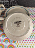 Vintage Temper-Ware by Lenox "Fancy Free" Tea/Coffee Mug Set/3 w/Matching Saucers