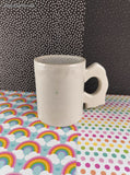 Vintage Avon Cute Black & White Cat Ceramic Coffee Mug