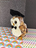 Vintage 2001 TY Beanie Baby - Smarter the Class of 2002 Graduation Owl - NWT