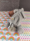 Vintage 1999 Lou Rankin Dakin Hoover Elephant Beanbag Plush NWT