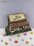 Vintage Brandywine Woodcrafts See Rock City Farm Barn Wooden Block