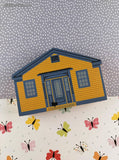 Vintage 1990 The Cat's Meow Frycrest Farm Homestead Wooden Block