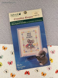Vintage Creative Keepsake Stamped Baby Sampler Koala #33041 Craft Kit NEW