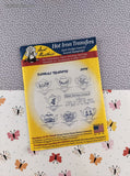 Vintage Aunt Martha's Hot Iron Transfers "Floral Teapots" #3898 NEW
