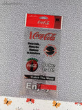 Sticko Stickers, Coca-Cola Brand Tag Line, 1 Sheet New & Sealed