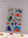Walt Disney's Pixar Finding Nemo Dory Full Puffy Sticker Sheet, Unused