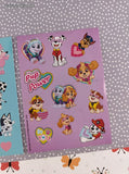 Bluey + Paw Patrol Pup Power Full Sticker Sheets Set/2, Unused