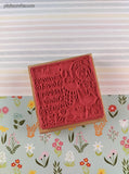Vintage JRL Designs #Q272 Summertime Rubber Stamp Block, Clean