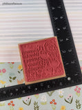 Vintage JRL Designs #Q272 Summertime Rubber Stamp Block, Clean