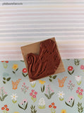 Vintage All Night Media Fraser Collection #438F Swandrift Rubber Stamp Block, Clean