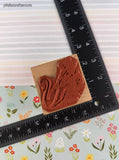 Vintage All Night Media Fraser Collection #438F Swandrift Rubber Stamp Block, Clean