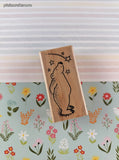 Vintage 2003 Stamps by Impression #E994 Bear Shooting Stars Rubber Stamp Block, Clean