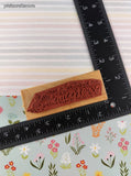 Vintage Great Impressions #E588 Seashore Beach Seashells Rubber Stamp Block, Clean
