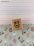 Vintage 2001 PSX #B-741 Cute Lil' Bunny Cottontail Rubber Stamp Block, Clean