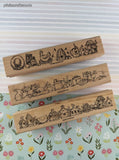 Vintage Stampin' Up! Spring Summer Gardening Birdhouses Set/3 Rubber Stamp Blocks, Clean