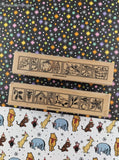 Vintage 1998 Stampin' Up! Fall & Winter Set/2 Rubber Stamp Blocks
