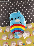 Cats vs Pickles #027 Rainbow Mewo Cat 4" Bean Bag Plush Toy, NWOT
