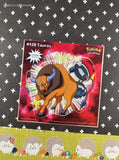 Vintage 1999 Pokemon Priss Prints Game Freak #128 Tauros Jumbo Sticker, New & Unpeeled