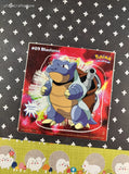 Vintage 1999 Pokemon Priss Prints Game Freak #09 Blastoise Jumbo Sticker, New & Unpeeled