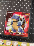Vintage 1999 Pokemon Priss Prints Game Freak #09 Blastoise Jumbo Sticker, New & Unpeeled