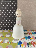 Vintage 1984 Enesco Precious Moments "Wishing You a Merry Christmas" Annual Edition Collectible Porcelain Bell