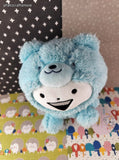 Usagyuuun!!! Blue Teddy Bear Mini Plush Minto Fukuya 7" Plush NWT
