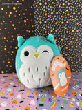 Original Squishmallows Halloween Winston the Zombie Owl KellyToy 5" Plush NWT