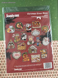 Vintage 1993 Janlynn Christmas Chums Ornaments #140-08 Counted Cross Stitch Kit NEW & Sealed