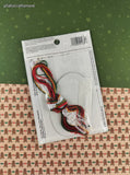 Vintage Designs for the Needle Christmas Lace Ornament #1264 Poinsettia Photo Counted Cross Stitch Kit NEW
