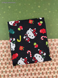 2010 Hello Kitty Christmas Festive JoAnn Fabrics Remnant, 18" x 21", Nice / Clean